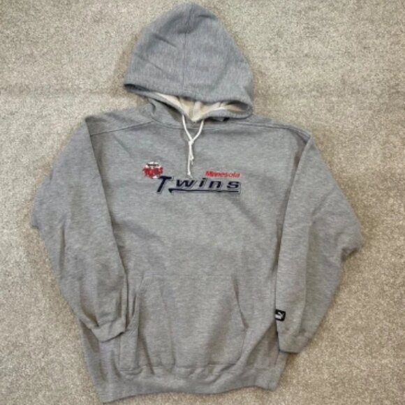 2000s y2k vtg Puma Minnesota Twins embroidered sweatshirt size large hoodie - Picture 1 of 7
